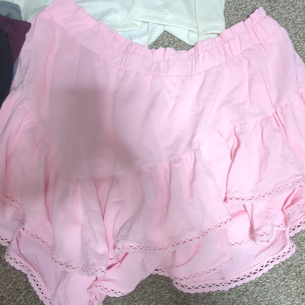 Pink Ruffle Skirt Combo Set - Picture 2 of 10